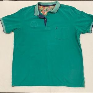 Ragman Collared Polo shirt. Medium.